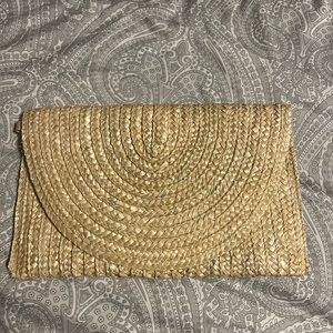 🏝️Tan natural Straw clutch /envelope clutch 🏝️
